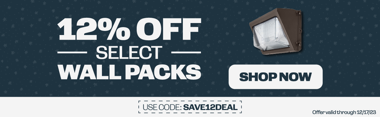 12% Off Select Wall Packs