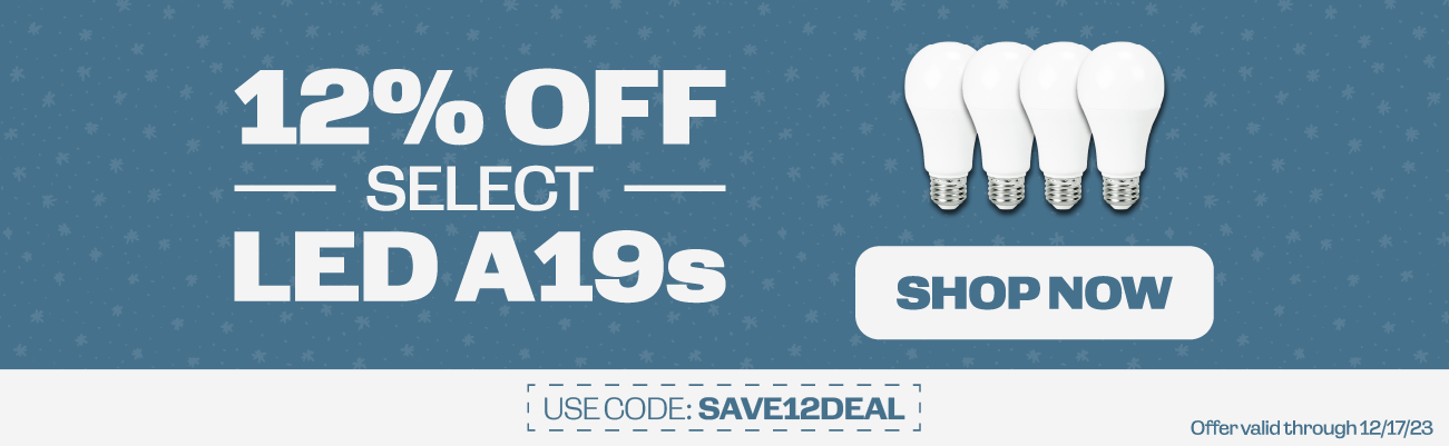 12% Off Select LED A19s